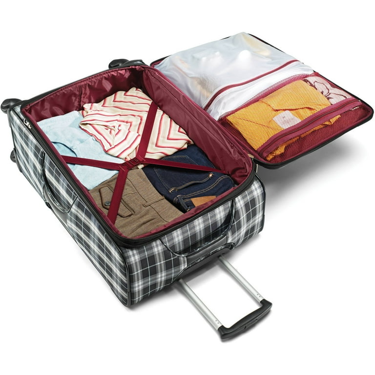 American tourister best sale plaid luggage