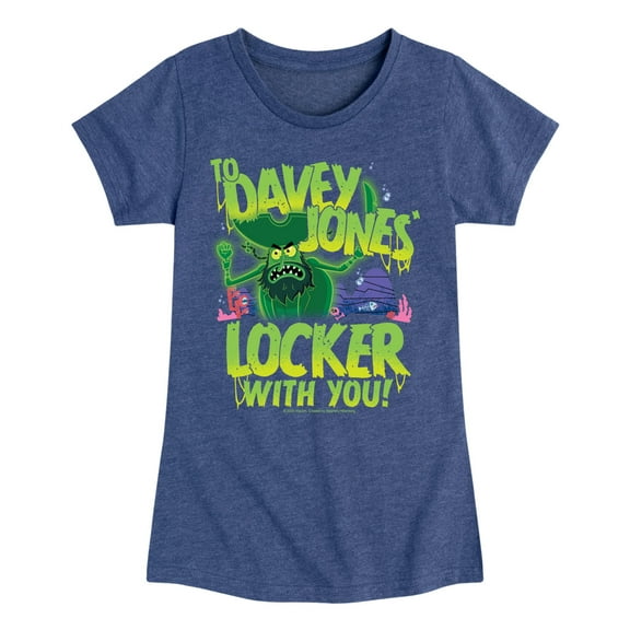The Spongebob Movie: Search For Squarepants - To Davey Jones Locker - Youth Girls Short Sleeve T-Shirt