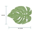 thumbnail image 7 of Travelwant Leaf Shaped Vinyl Placemats for Dinner Table Metallic Plastic Gold Place Mats Wipeable Table Mats for Wedding Annersary Dinner Table Decoration Mats, 7 of 7