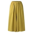 thumbnail image 5 of SIYUDAN Pants For Women Women Casual Pants Yellow Adult Womens Pants Women Lounge Pants Wide Leg Pants For Women Women Fall Pants, 5 of 5