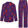 thumbnail image 5 of Top-kevin Women's Pajama Sets Cocktail Glasses Lemon Gold Long Sleeve Lounge Sets Pjs Sleepwear with Pockets, 5 of 12