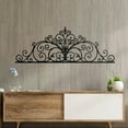 thumbnail image 4 of Elegant Metal Scroll Wall Sculpture | Laser-Cut Floral Wall Hanging | Bedroom/Doorway/Wedding Decor | Halloween & Christmas Gift, 4 of 7
