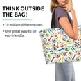 thumbnail image 2 of Cauagu Cartoon Labrador Retriever Print Women Large Capacity Tote Bag - Casual Shoulder Bag Fashion Handbag Shopping Bag Daily Bag Hobo Bags for Travel Work and Shopping, 2 of 8