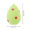 thumbnail image 2 of Unique Bargains 1 Pc Heart Face Makeup Sponge for Bedrooms Green Hydrophilic Polyurethane, 2 of 5