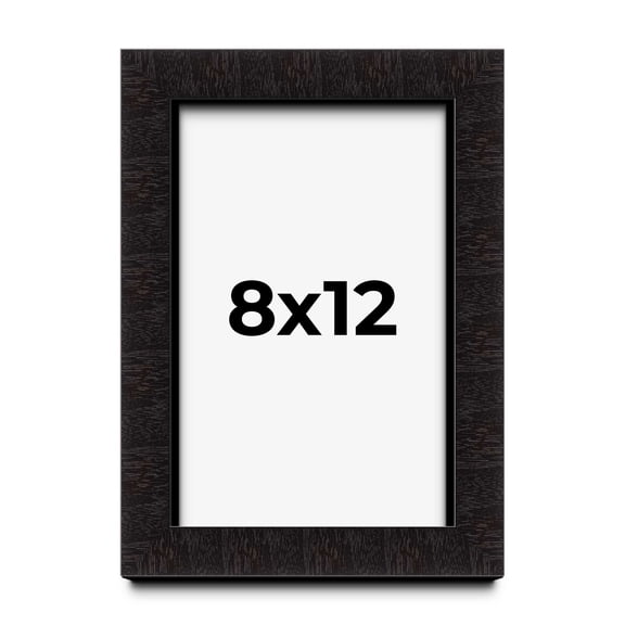 8x12 Shadow Box Black Solid Wood Display Picture Frame | 1 Inch Rabbet Depth | | 1.375 Inch