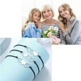 thumbnail image 4 of Fdelink a Bracelet 3pcs Mother Daughter Bracelets Sets Mother Daughter Gifts for Mom and Daughter Birthday Christmas Valentines Day Gifts for Women Girls Silver, 4 of 9