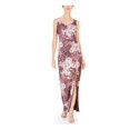 thumbnail image 1 of Adrianna Papell Robe de Soirée Maxi Sans Manches à Fleurs Violettes pour Femmes Taille : 4, 1 of 1