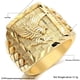 thumbnail image 2 of Anillo Punk Rock Eagle Chapado En Oro De 18 Quilates De Plata Esterlina 925 De Hip Hop De Lujo/Color Tamaño 6-12 Joyería De Dedo, 2 of 3