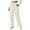 White, variant on Wide Leg Sweatpants Women Fashion Casual Solid Color Pants Elastic Waist Comfortable Long Pants with Pocket Corduroy Wide Leg Loose Lounge Joggers