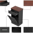 thumbnail image 2 of Tolead Kitchen Single Trash Cabinet Tilt Out Free Standing Storage Can with Hideaway Drawer and Countertop, Wood, Black, 2 of 8