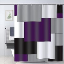Mid Century Modern Shower Curtain Bathroom Accessories Decor Shower Curtain Set with 12 Hooks 72x72 Inches