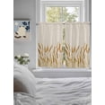thumbnail image 4 of Kitchen Curtains 54 Inches length, Fall Wheat Window Treatment Curtain Drapes, Autum Botanical Rustic Yellow Orange Thermal Insulated Drapes for Basement Hotel RV, 42"x54", 2 Panels, 4 of 7