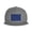 Gray, variant on Flat Bill Visor Classic Snapback Hat Alaska Flag Adjustable Baseball Cap for Men Women Navy Blue