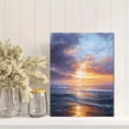 thumbnail image 2 of UXIEQU Sunset Seascape Canvas Wall Art 15.75x11.81 Inches, 2 of 8