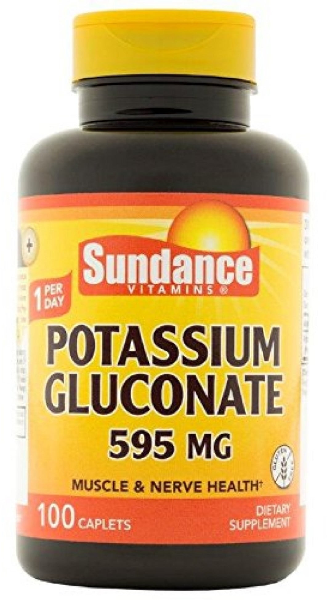 Sundance Vitamins Potassium Gluconate 595 mg 100 ea (Pack of 3