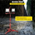 thumbnail image 3 of VEVOR 10,000 Lumen Dual-Head LED Work Light – Adjustable Tripod Stand (27.6"-68.1"), IP65 Waterproof, 5000K Daylight for Job Sites & Garages, 3 of 8