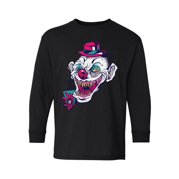 Awkward Styles Halloween Youth Sweatshirt Creepy Clown Crewneck Tee for Kids