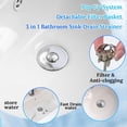 thumbnail image 3 of 2pcs Silver Pop up Bathroom Sink Drain Strainer,Universal Sink Stopper Bathroom Drain with Filter Basket,Bathroom Sink Stopper Hair Catcher for 1.06"~1.61" Drain Hole, 3 of 9