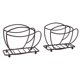 thumbnail image 1 of Servilletero de Hierro Forma de Taza de café Resistente y Elegante Organiza y Eleva las Servilletas para Cocina Restaurante Fiesta de Picnic ANGGREK Otros, 1 of 8