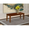 thumbnail image 2 of East West Furniture Capri Dining Bench with Wooden Seat, 51x15x18 Inch, Mahogany, 2 of 5