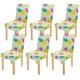 thumbnail image 1 of Funda protectora para silla ABPHQTO Plátanos amarillos piñas y fresas jugosas juego de 6, 1 of 4