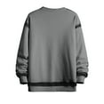 thumbnail image 3 of SYMOID Sweatshirt for Men Fall and Winter Plain Pullover Sweatshirt Dark Gray 3XL Mens Clothes Big and Tall, 3 of 7