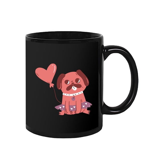 Sitting Lovely Pug Mug - Smartprints Designs,
