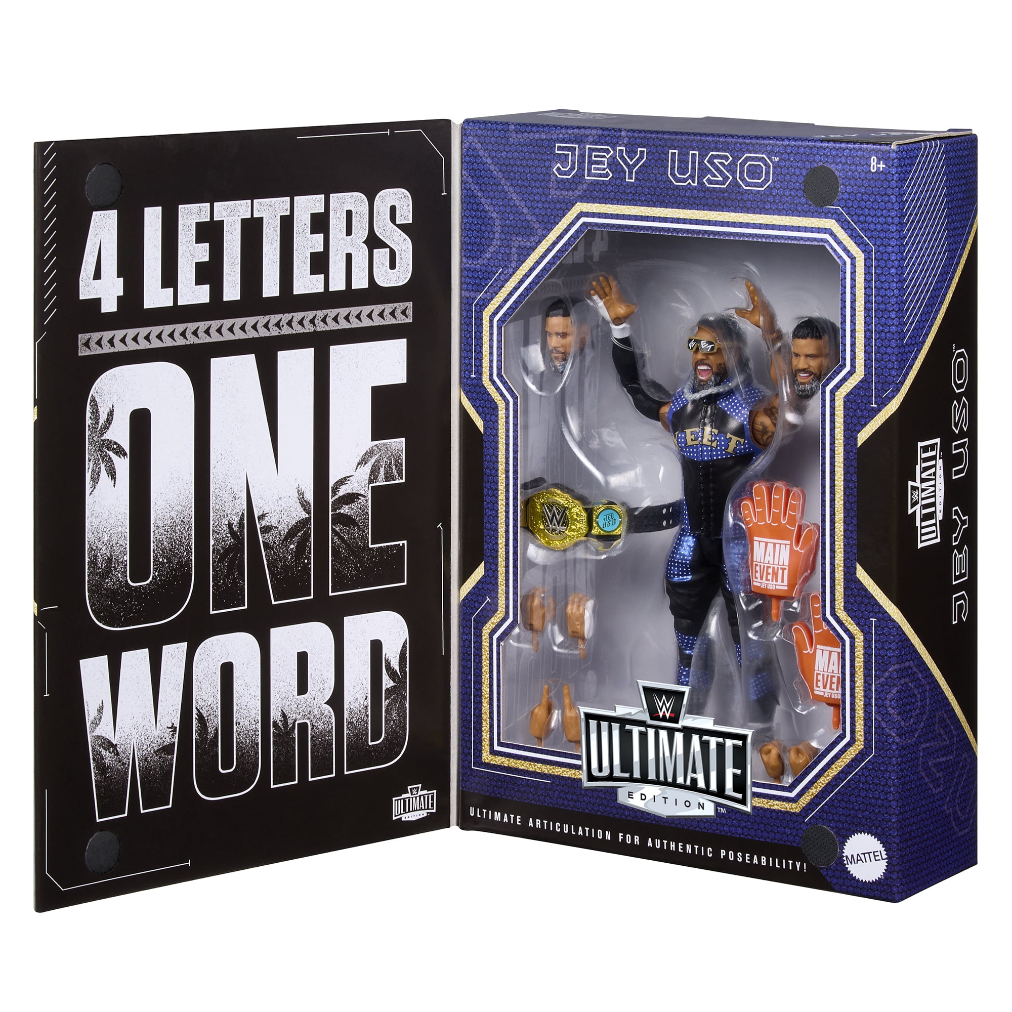 Jey Uso (WM41) - WWE Ultimate Edition Ringside Exclusive Mattel WWE Toy Wrestling Action Figure