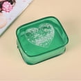 thumbnail image 2 of Cute Clear Valentine Makeup Travel Toiletry Pouch With Zipper Small Mini Transparent Storage Organizer For, 2 of 5