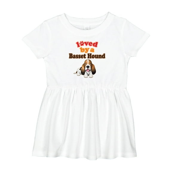 Inktastic Basset Hound Dog Lover Girls Baby Dress