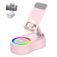 thumbnail image 1 of Sonicdrop Dock, Bluetooth Speaker Stand, Folding Angle Mobile Phone Charging Stand (Pink), 1 of 5