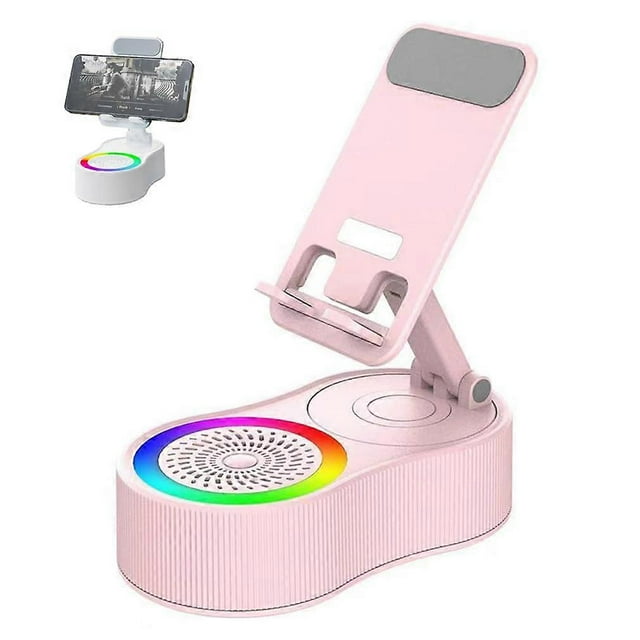 Sonicdrop Dock, Bluetooth Speaker Stand, Folding Angle Mobile Phone Charging Stand (Pink)