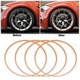 thumbnail image 3 of Wheel Rim Protector, Wheel Trim Ring 18 Inch Orange Superior Durability  for Vehicles with Flat Wheel Edges, 3 of 7