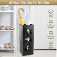 thumbnail image 2 of Metal Umbrella Holder, Square Umbrella Stand Rack For Entryway Freestanding Square Umbrella Holder Umbrella Rack Stand, 2 of 5