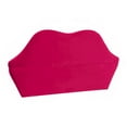 thumbnail image 4 of TOV Furniture Lips Hot Pink Velvet Settee, 4 of 6