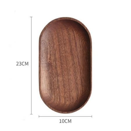 

Kitchen gadgets Tableware Solid Wood Round Dessert Plate Japanese-Style Wooden Tray Snack Dried Fruit Candy Dish Classical Coffee Saucer CHMORA