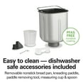 thumbnail image 5 of Hamilton Beach 2 lb Bread Maker Machine, Artisan Dough Bread Maker with 14 Settings, White & Stainless Steel, 5 of 8