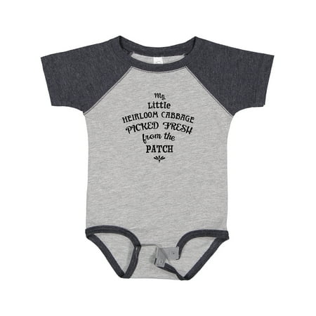 

Inktastic My Little Heirloom Cabbage Picked Fresh from the Patch Gift Baby Boy or Baby Girl Bodysuit