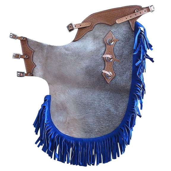 Hilason Western Pro Rodeo Bronc Bull Riding Genuine Leather Chinks