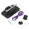thumbnail image 3 of Telegraph Practice Tool, Durable Manual Operation Voice Prompt Black Morse Code CW Key Easy Assembly  For Beginner, 3 of 8