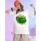 thumbnail image 1 of Women's St. Patrick's Day T-Shirt - Whimsical Whale & Beef Oil Graphic with Leopard Print Clover & Magic Hat, Casual Crew Neck Short Sleeve Top, Lightweight Polyester Blend, Perfect for Spring/Summer, 1 of 7