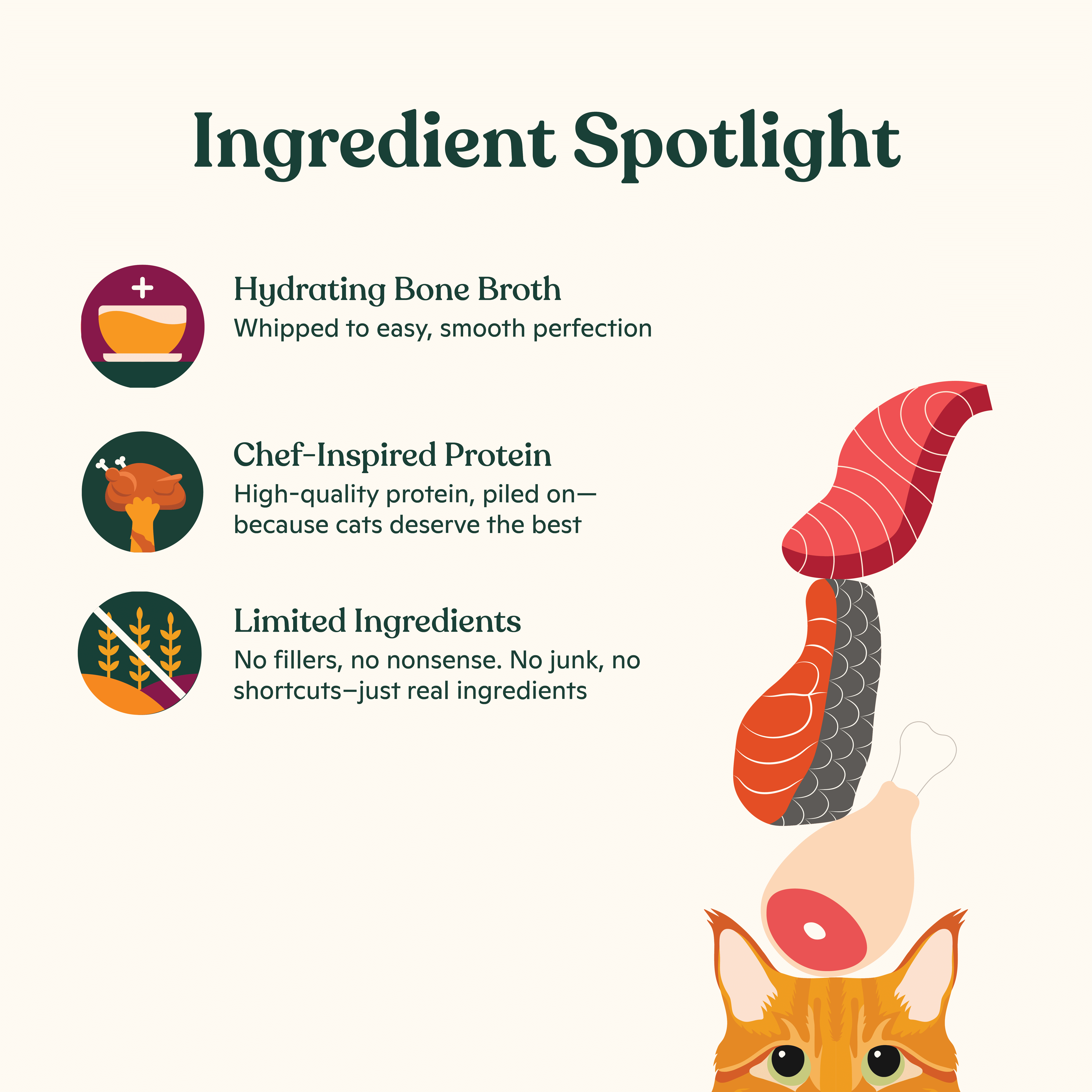 (4 pack) Made by Nacho Lickable Cat Treats, Mousse Tubes with Bone Broth Variety Pack, Chicken, Tuna, Salmon and Tuna, No Grains, Corn, Wheat or Soy, 12 Count, 0.5oz Each