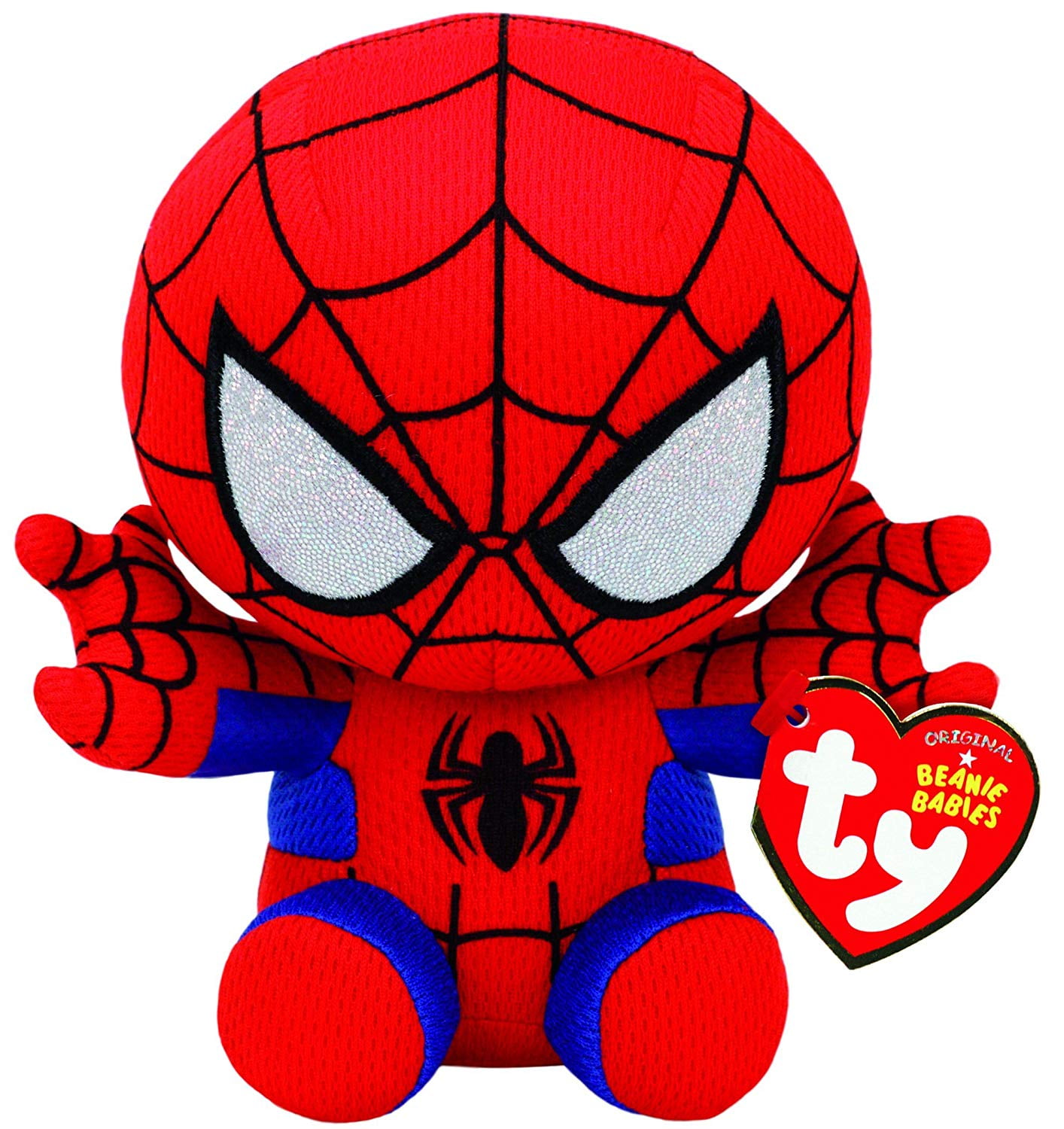 New Ty Spiderman Plush, Red/blue, Regular Plush Stuffed Animal Plush Toy -  