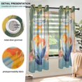 thumbnail image 3 of Yayeee Window Curtains Light Filtering 63"x52" Grommet Panel Pair Home Living Room Decor, Blue Goldfish Bowl, 3 of 7