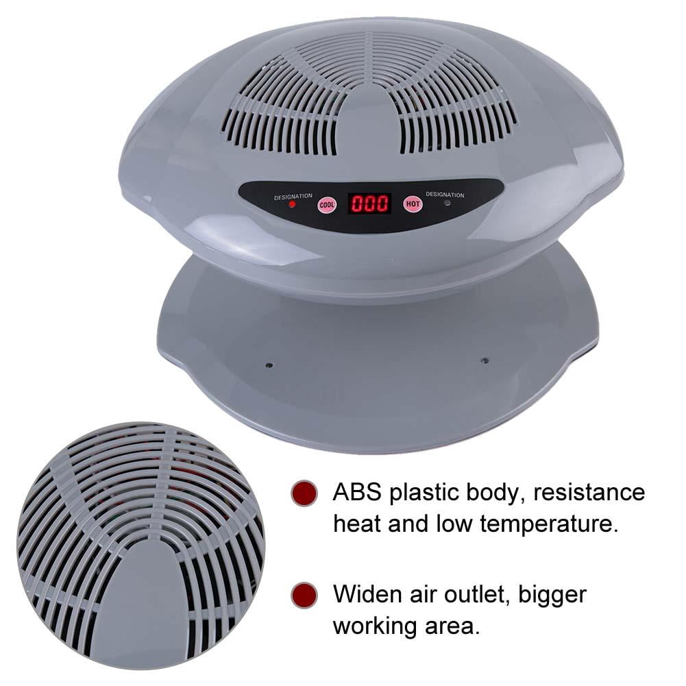 Tebru Hot & Cold Air Nail Dryer Warm-Cool Nail Polis Drying Fan Manicure Tool, Manicure Fan, Nail Fan