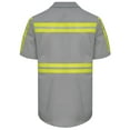 thumbnail image 3 of Red Kap Men's Short Sleeve Enhanced Visibility Industrial Work Shirt, 3 of 6