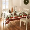 thumbnail image 2 of Fashions Vintage Truck Christmas Tree Farm Polyester Tablecloth, 60"X84", Rectangle, 2 of 5