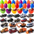 thumbnail image 1 of Huevos de Pascua gigantes rellenos con vehículos fundidos JOYIN, 18 unidades, 1 of 8