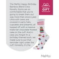 thumbnail image 7 of MeMoi Happy Birthday Bamboo Blend Crew Novelty Socks - Womens - Female, 7 of 7