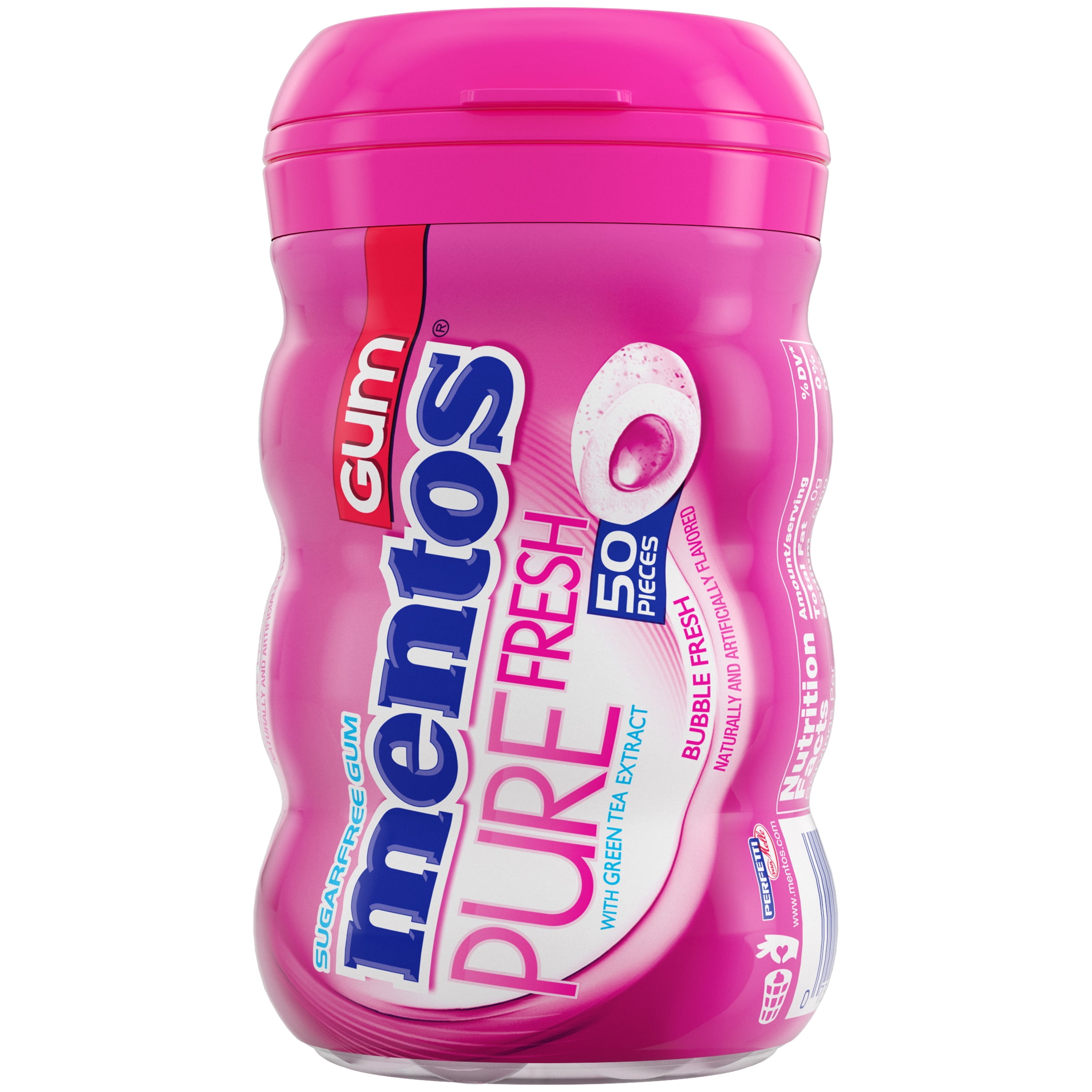 Mentos Pure Fresh Bubble Fresh Flavour Sugar Free Gum 30G